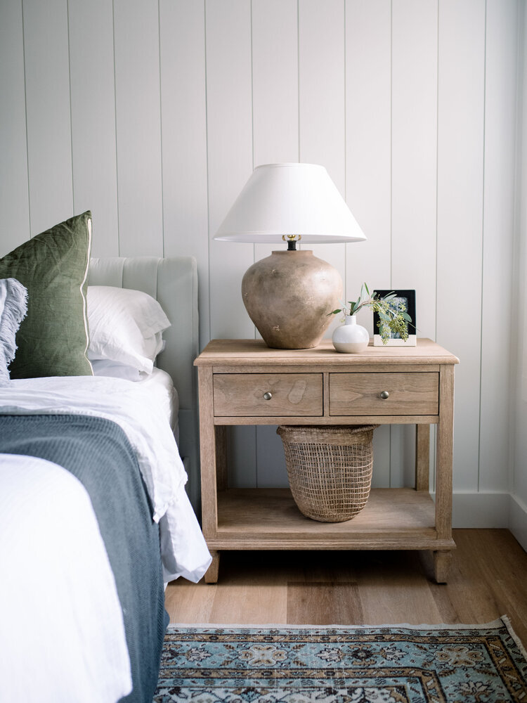 Low To High Wood Nightstands Light, Light Wood Bedside Table