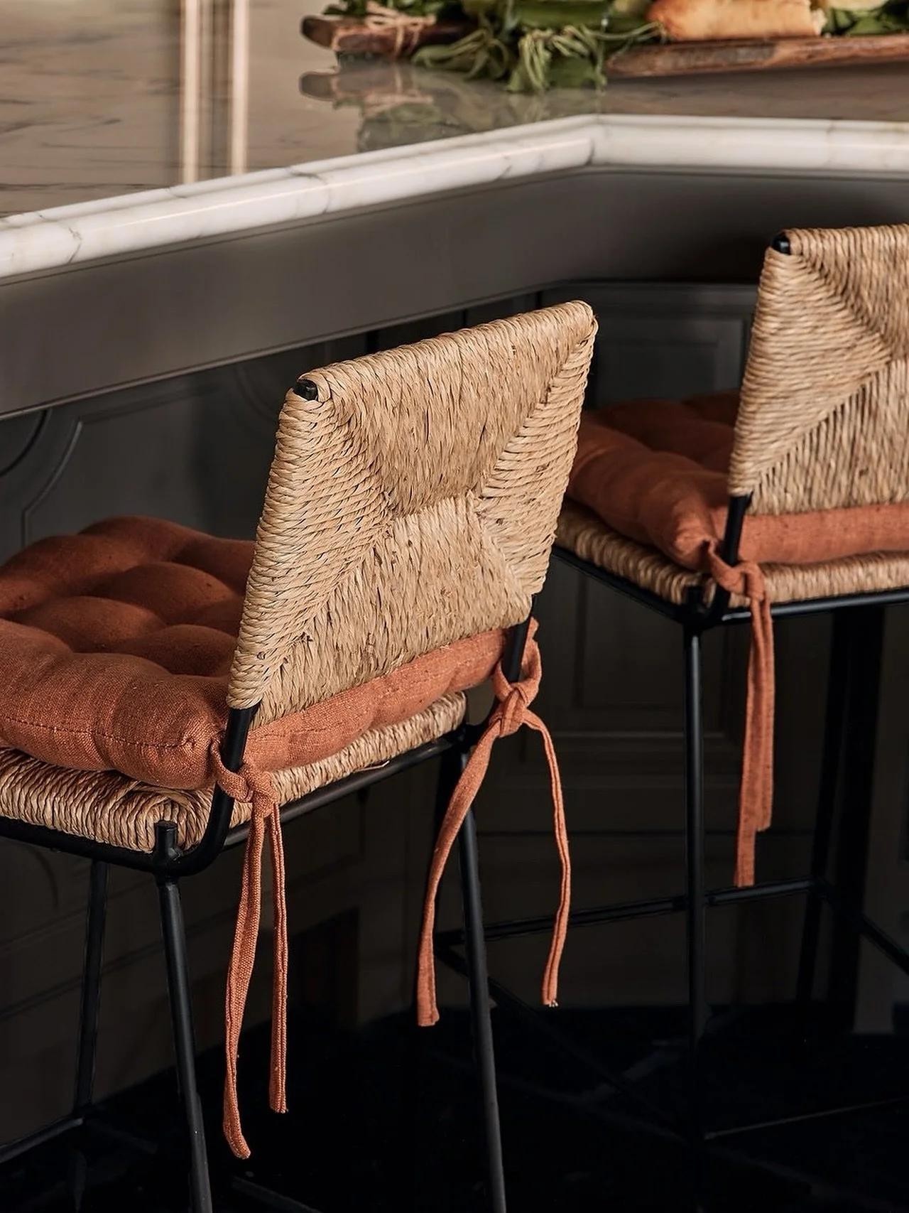 Let me tell you something about barstools: they&rsquo;re usually ugly. Finding cute ones is like finding a needle in a haystack. Enter these&mdash;an answer to our counter stool prayers. Handwoven rush, steel frames, and just the right mix of laidbac