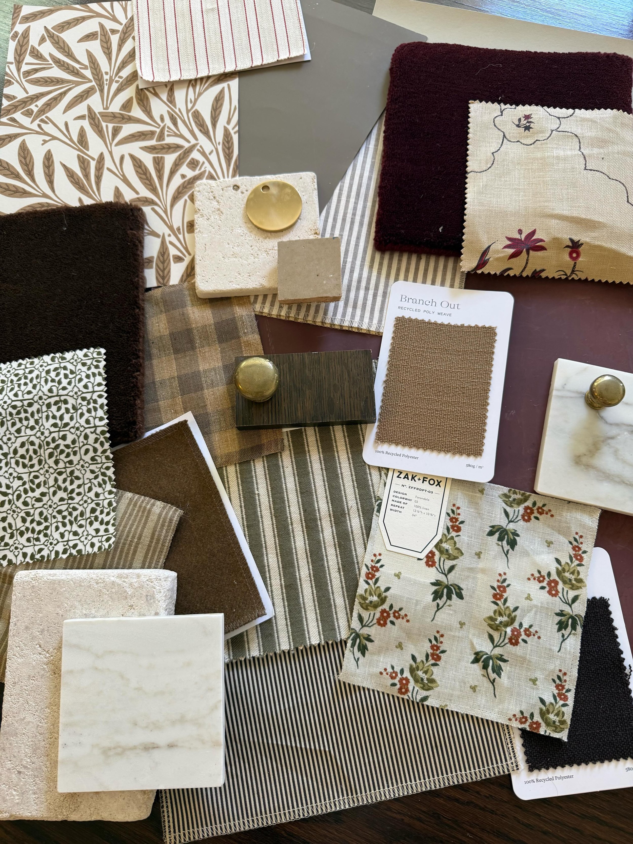 In a world of lookalike houses, let your house be the one with the good wallpaper.
A little peek at the textile story we&rsquo;re building for our favorite lady (@aymeekuhlman) as her home gets a much deserved refresh. Layers of pattern, color, textu