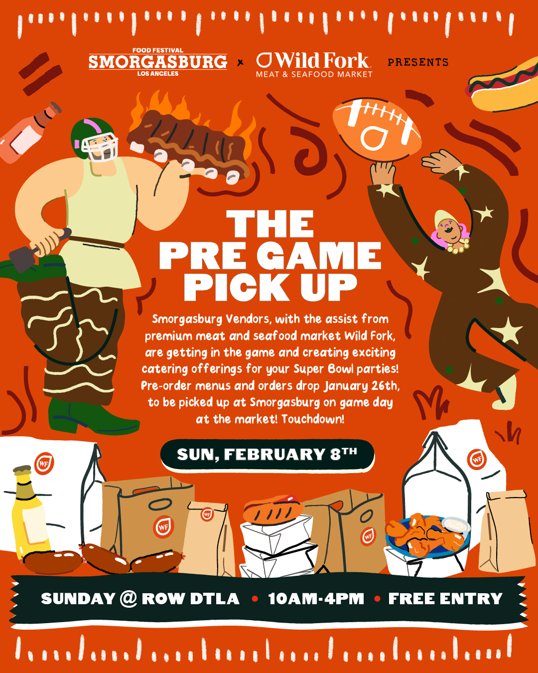 Pre Game Pick Up Super Bowl Sunday at Smorgasburg