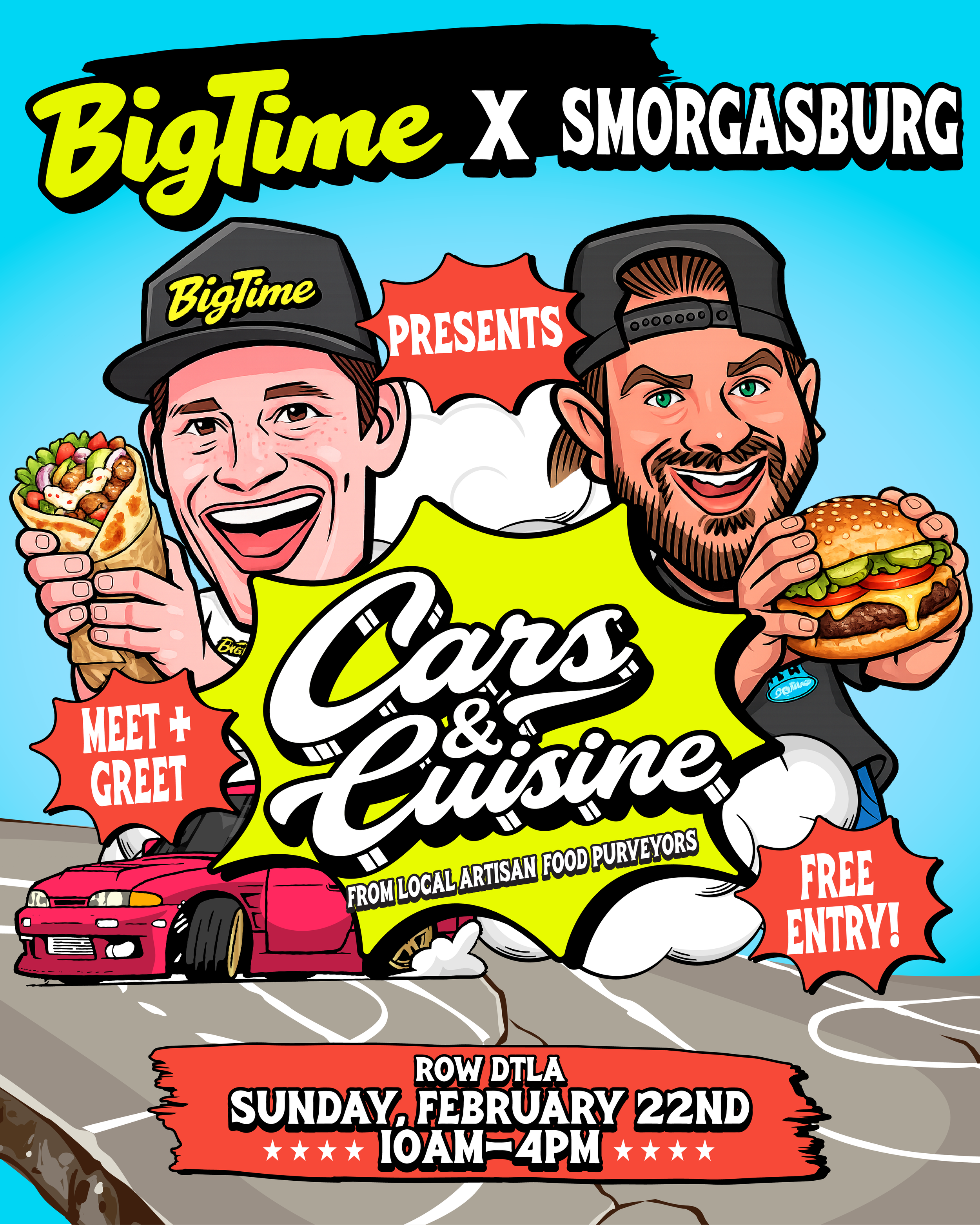 BigTime Cars &amp; Cuisine at Smorgasburg!