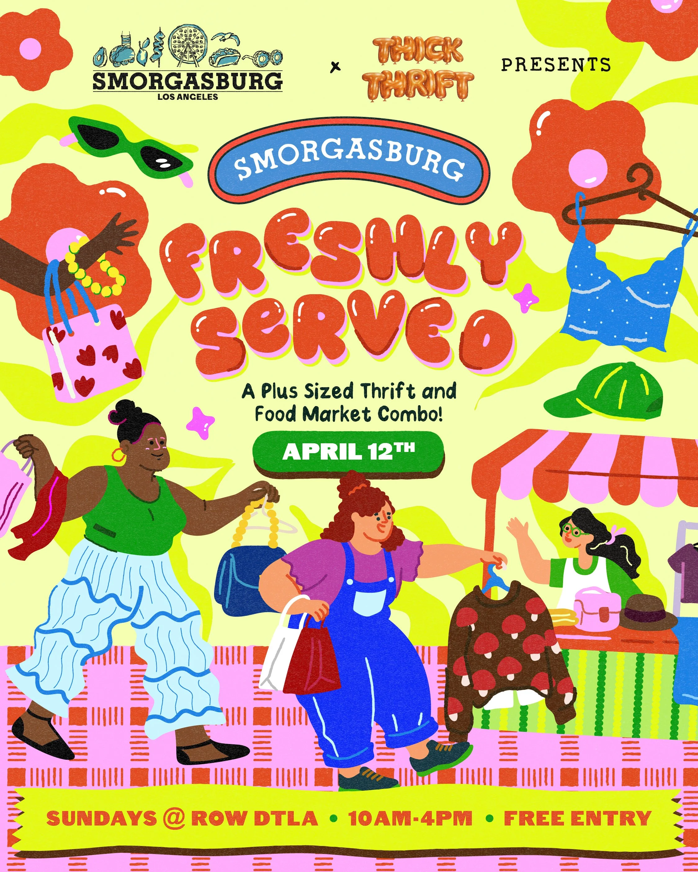 Thick Thrift x Smorgasburg LA presents Freshly Served: A Plus Sized Thrift and Food Market Combo!