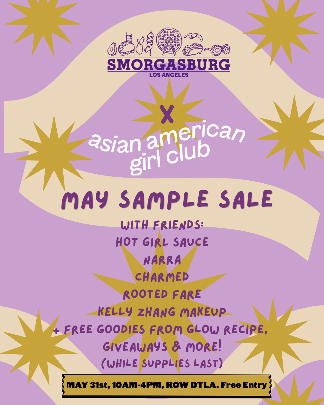 Asian American Girl Club Sample Sale 5/31