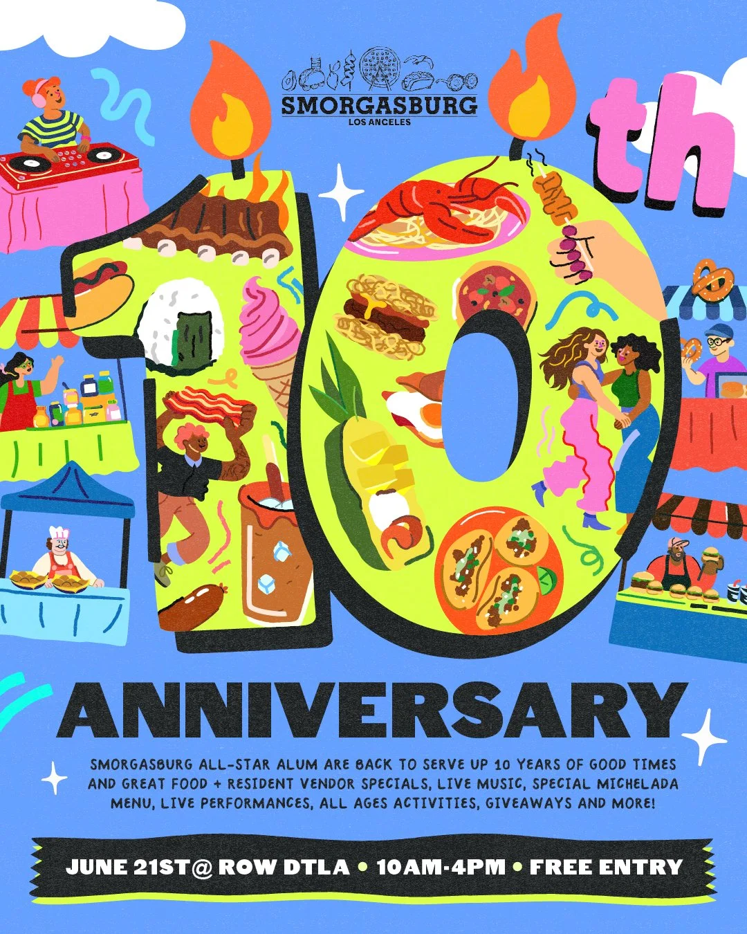 Smorgasburg LA 10 Year Anniversary + Father's Day
