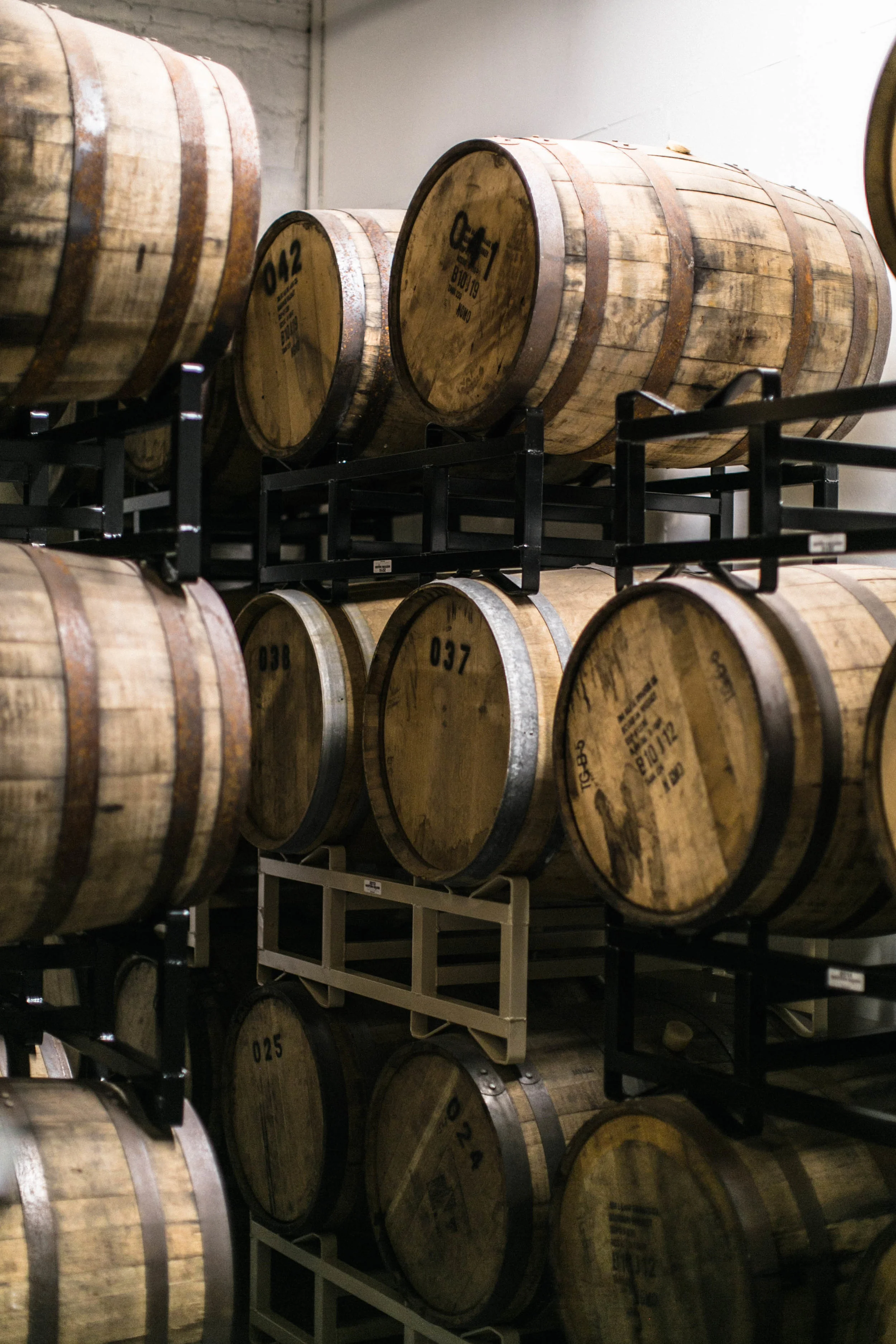 DeAngelo ages his Old Tom gin in bourbon barrels and Oloroso sherry casks.