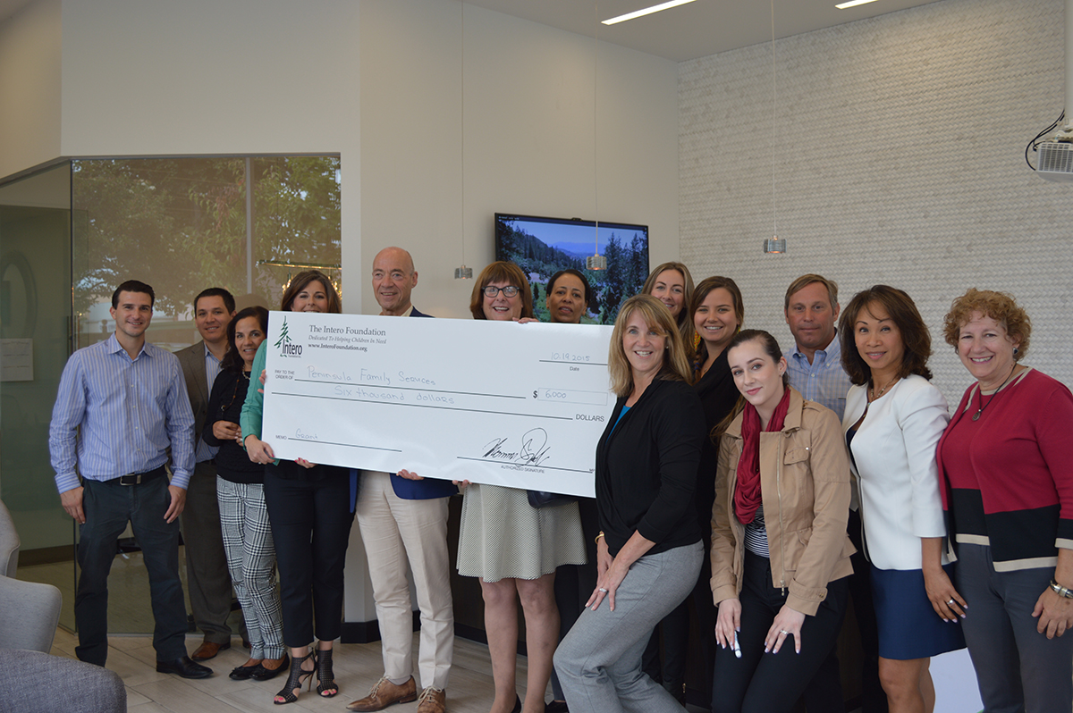 Peninsula Family Services Check Presentation