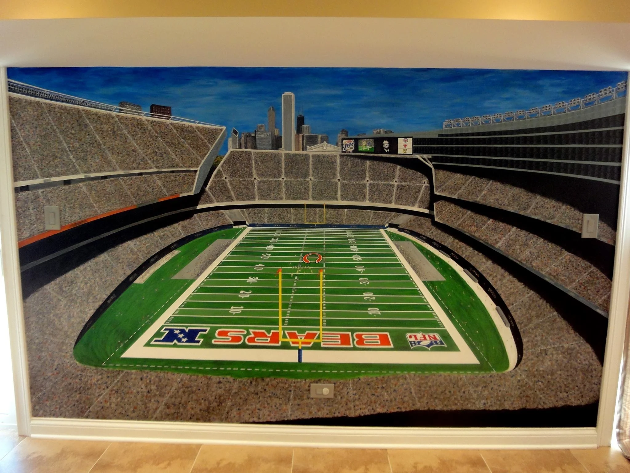 South End Zone (6' x 10' Residential Mural)