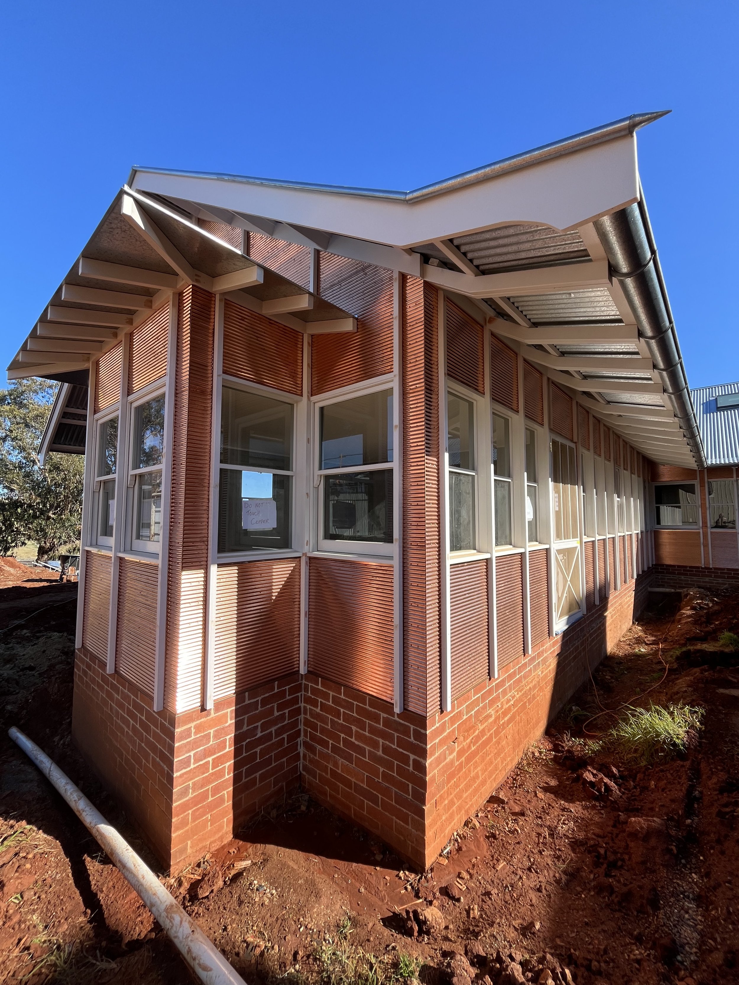 Copper cladding