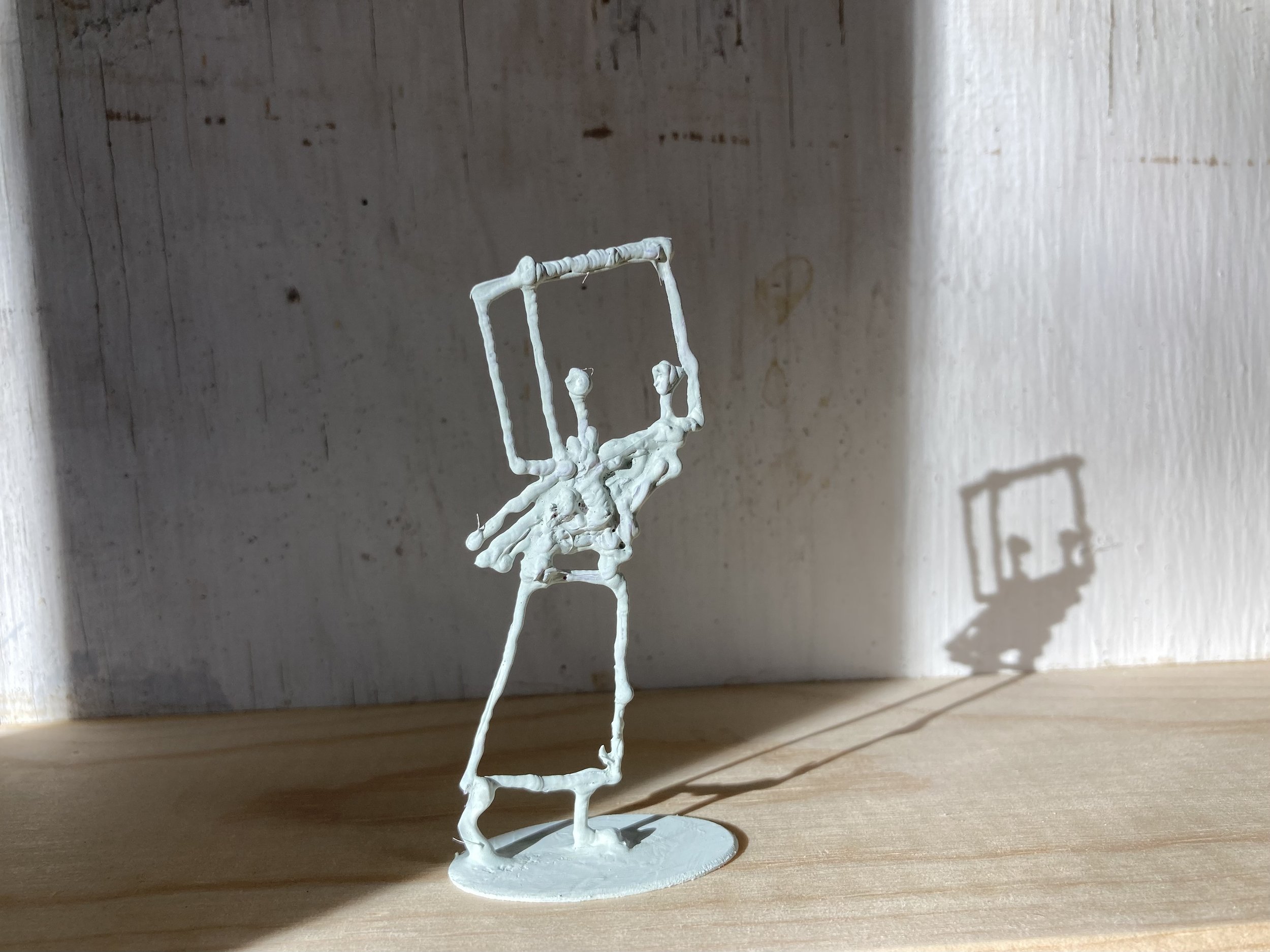 Girl Inspecting HVAC?