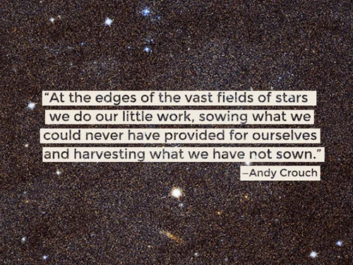 I made this image to use as my computer wallpaper this week. (The background is taken from the Hubble photo of Andromeda!) To download the full version for your computer, click here!