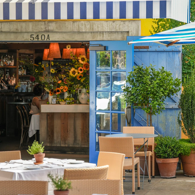 Exterior of Angele Restaurant in Napa