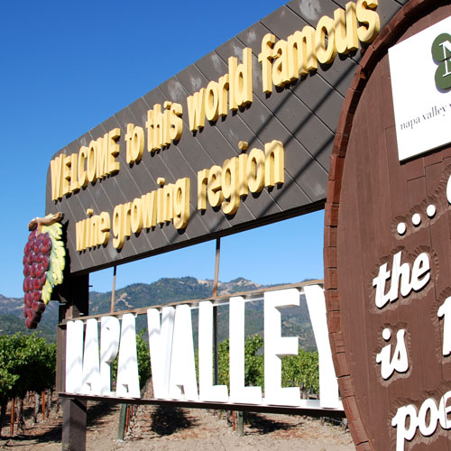 Napa Valley Sign Bottled Poetry