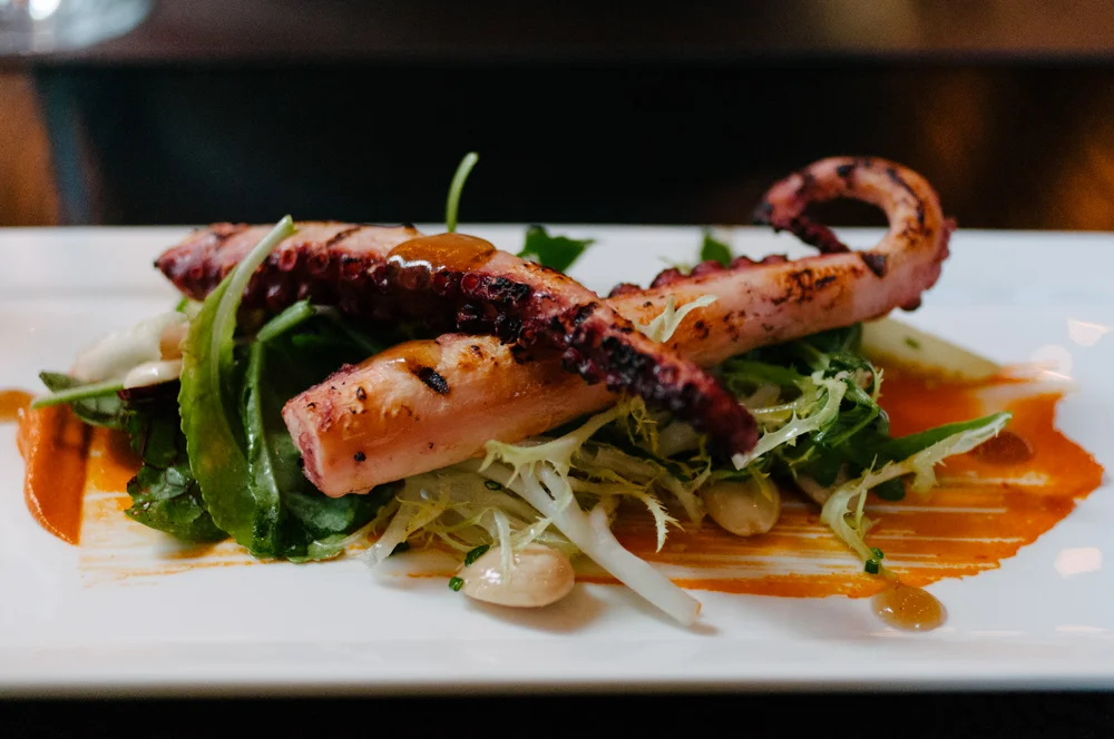 Harvest Table grilled octopus in Napa