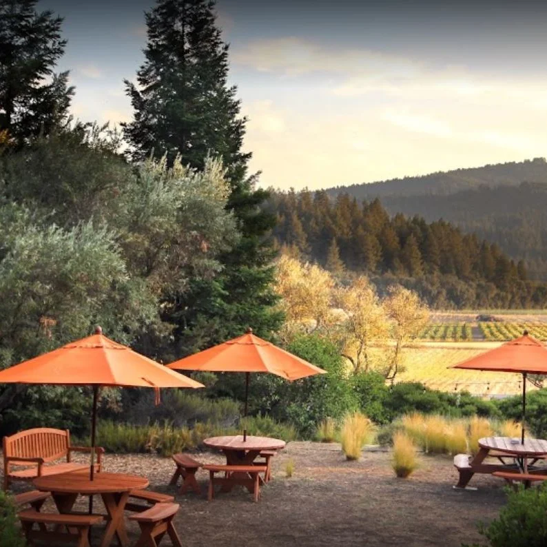 Fairwinds Estates in Napa, picnic area