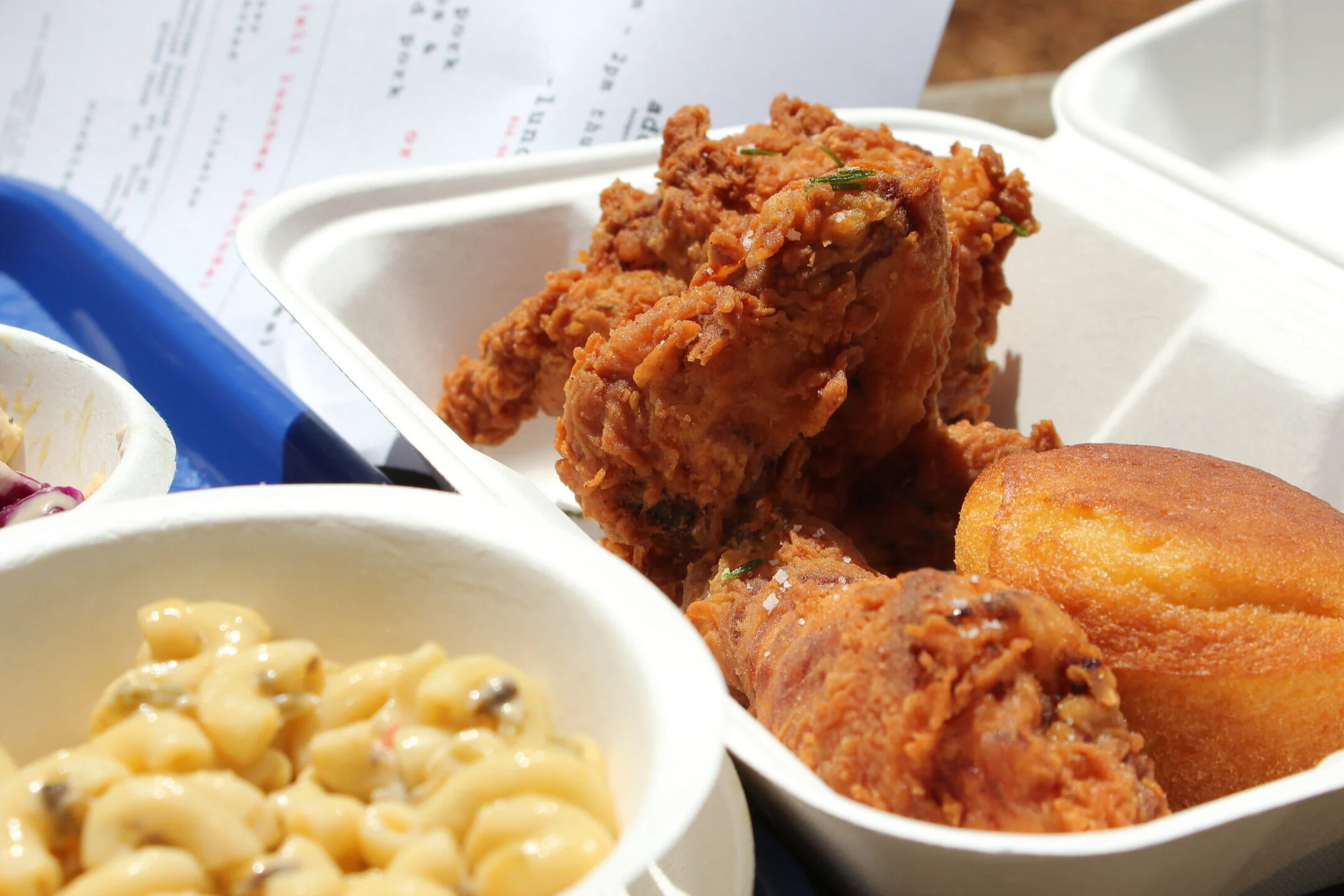 Addendum, the food shack behind Ad Hoc restaurant, serves Thomas Keller Fried Chicken in Yountville.