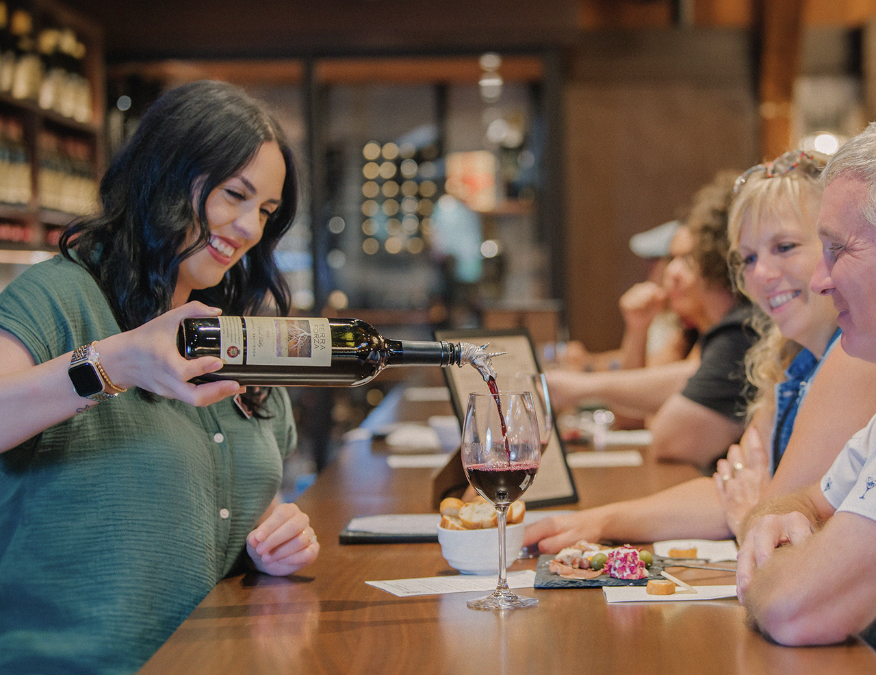 wine tasting at V Sattui in Napa