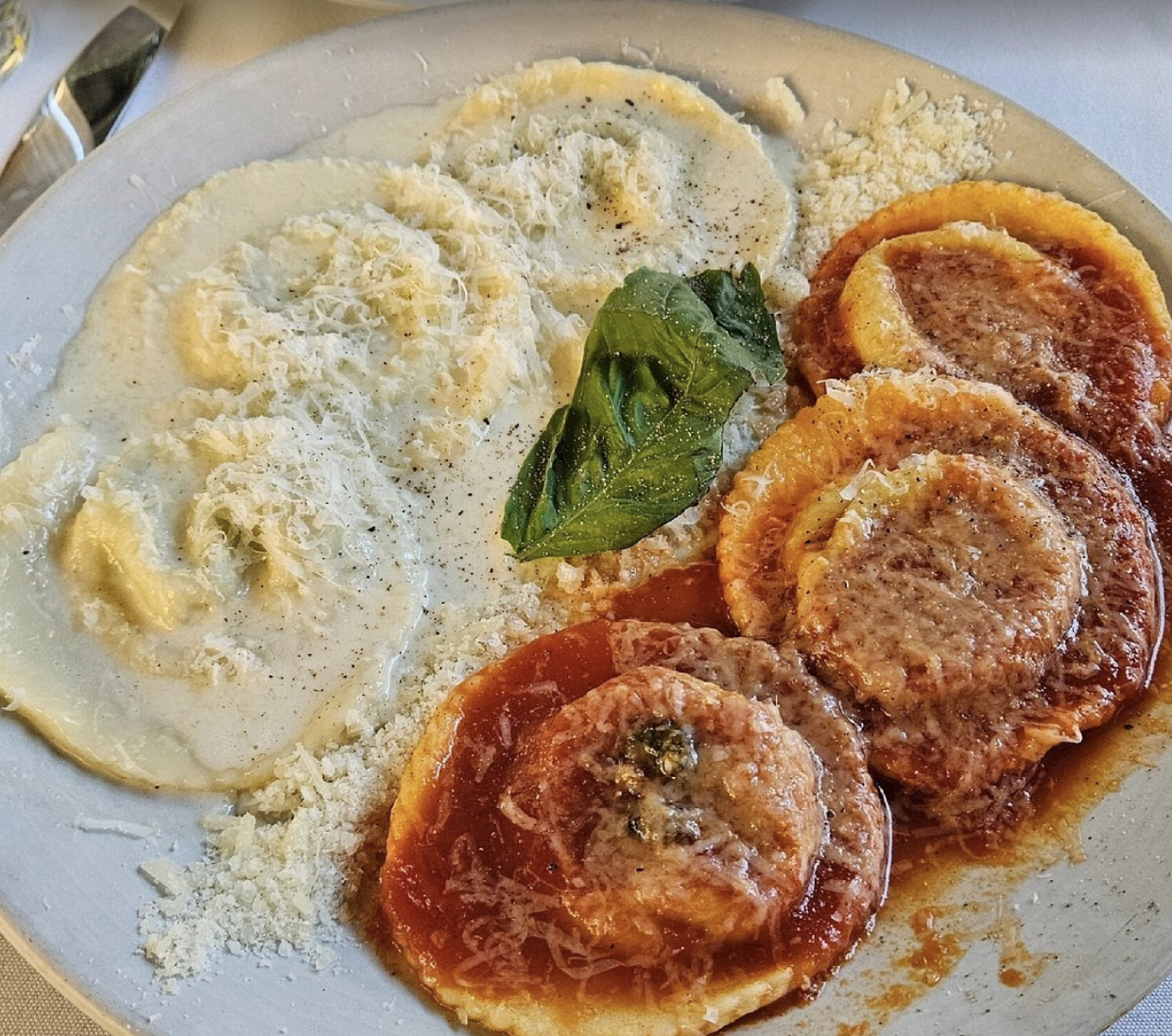 Ravioli at Bistro Don Giovanni in Napa