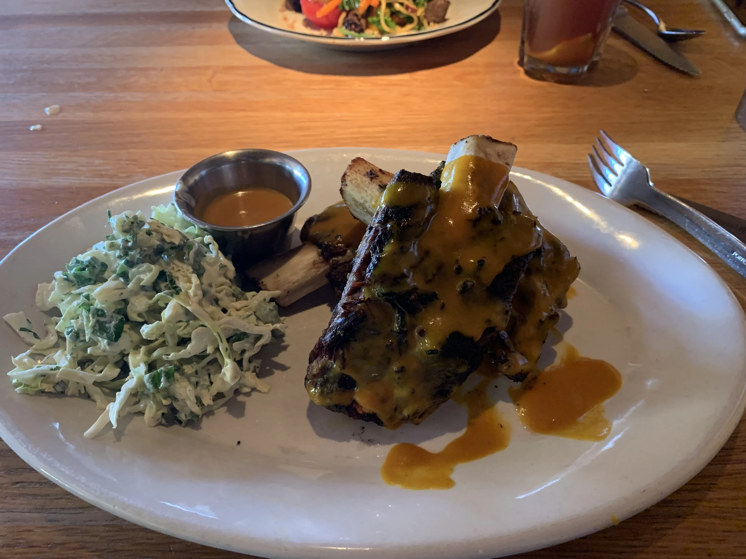 Beef ribs at R+D Kitchen in Napa