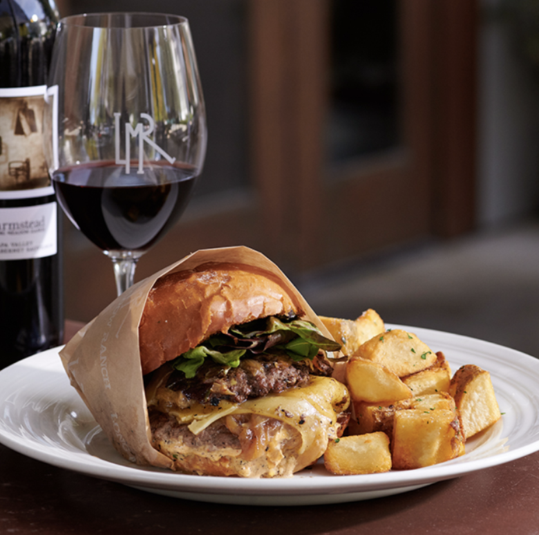 Burger at Farmstead in Napa