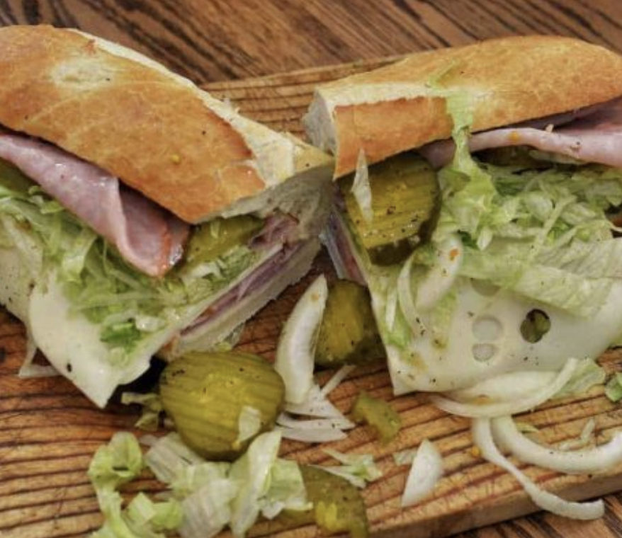 Deli sandwich at Lawler's Liquor in Napa