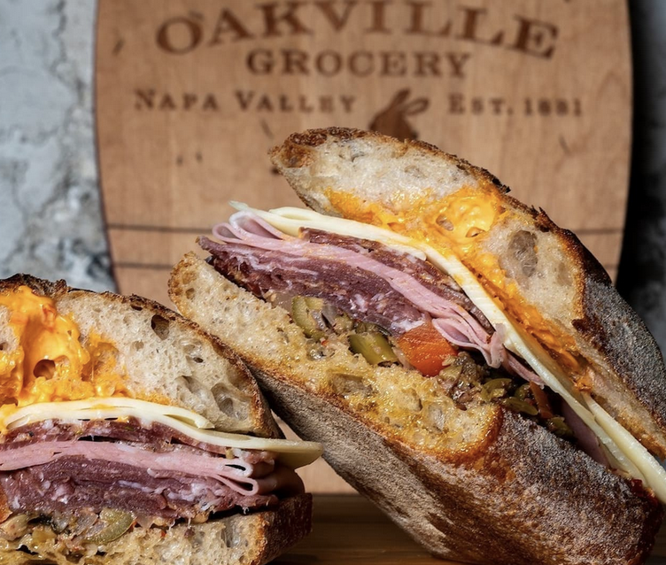 Sandwich at Oakville Grocery in Napa