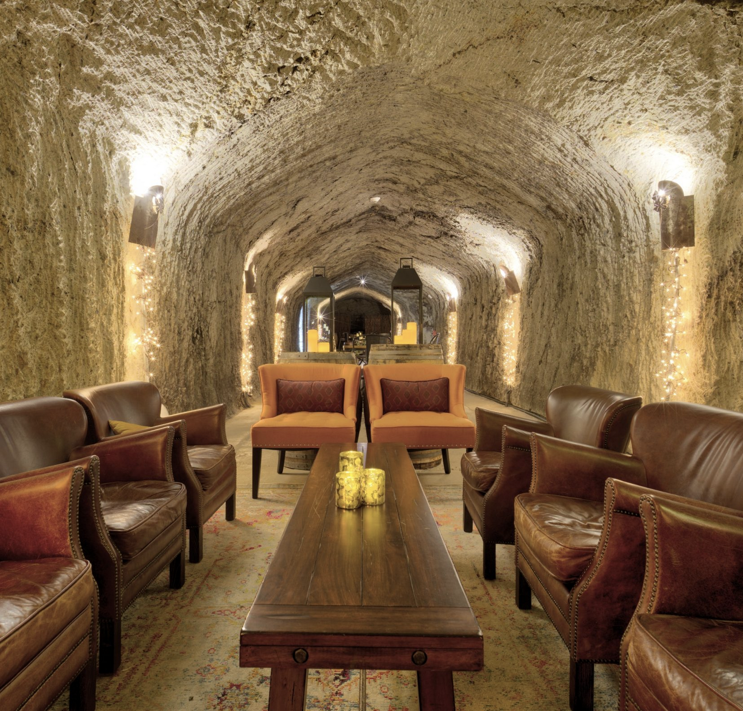 caves at Hans Fahden Winery in Napa