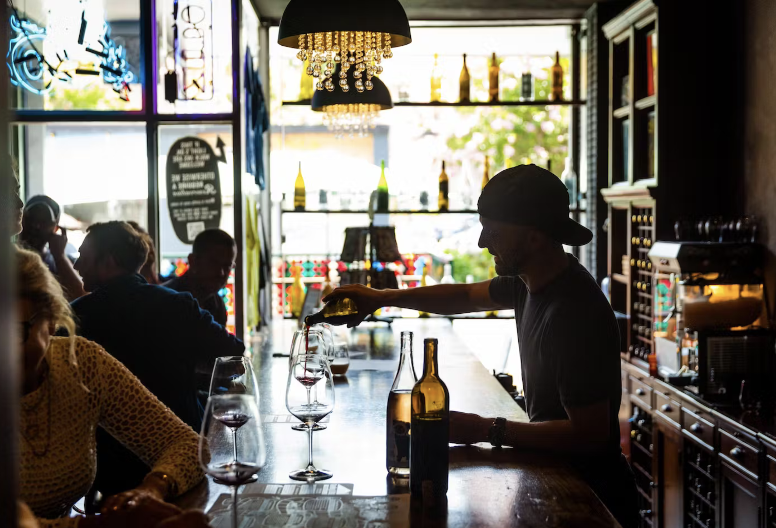 Tasting room in downtown Napa
