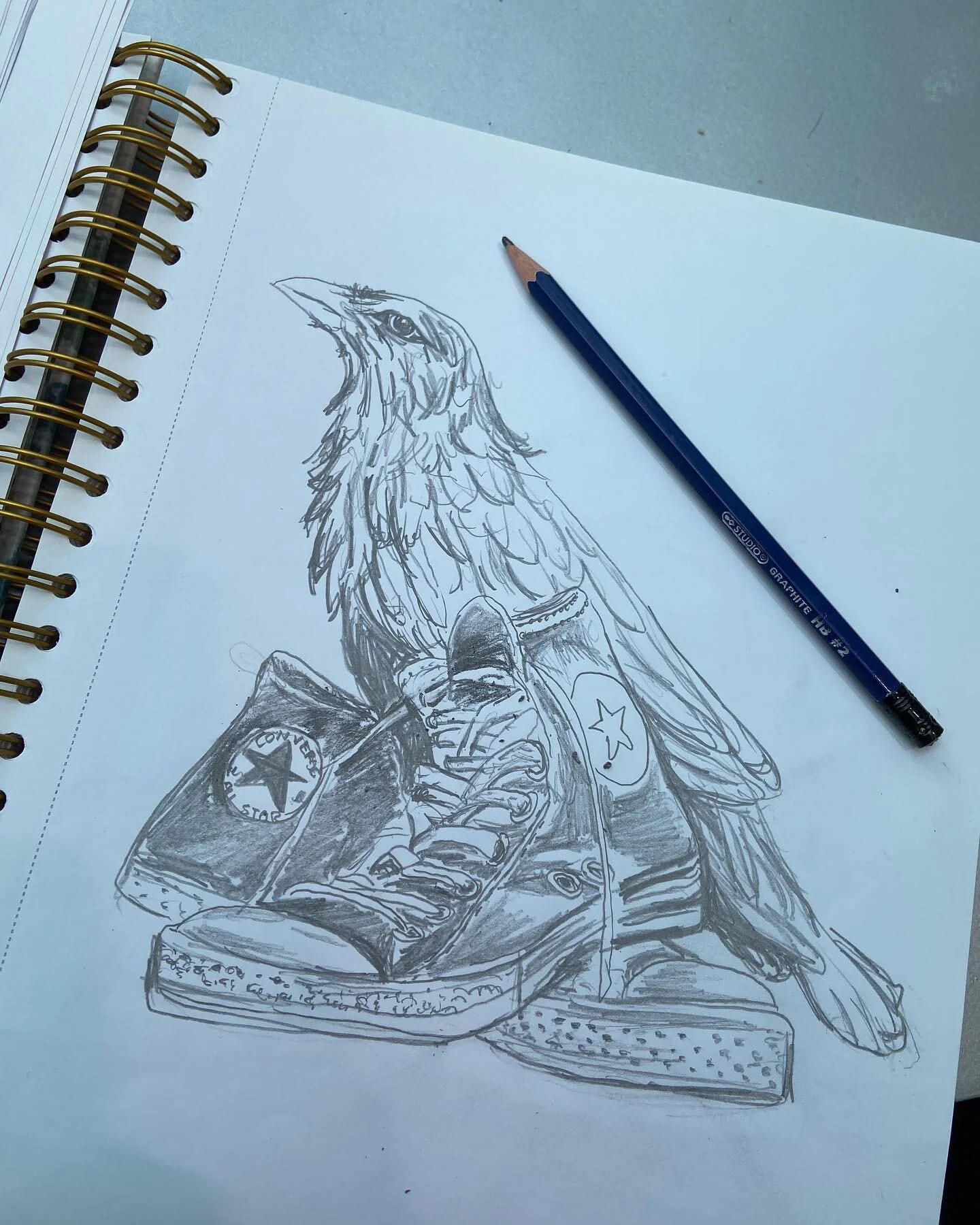 Sketching out ideas at the Devonian Gardens
.
.
#raven #hightops #sketching #converse