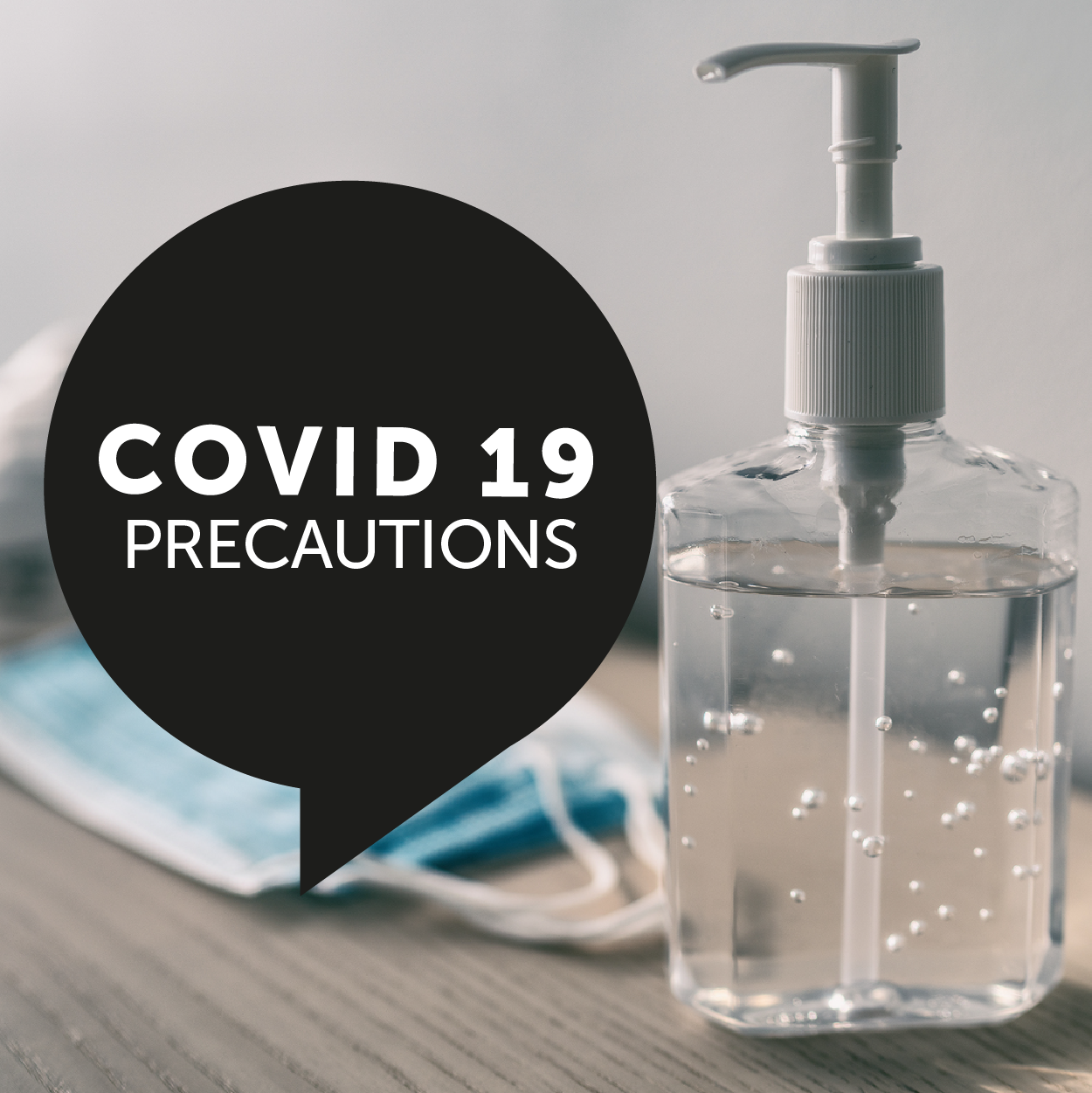 Our sanitation and distancing precautions in the wake of Covid 19