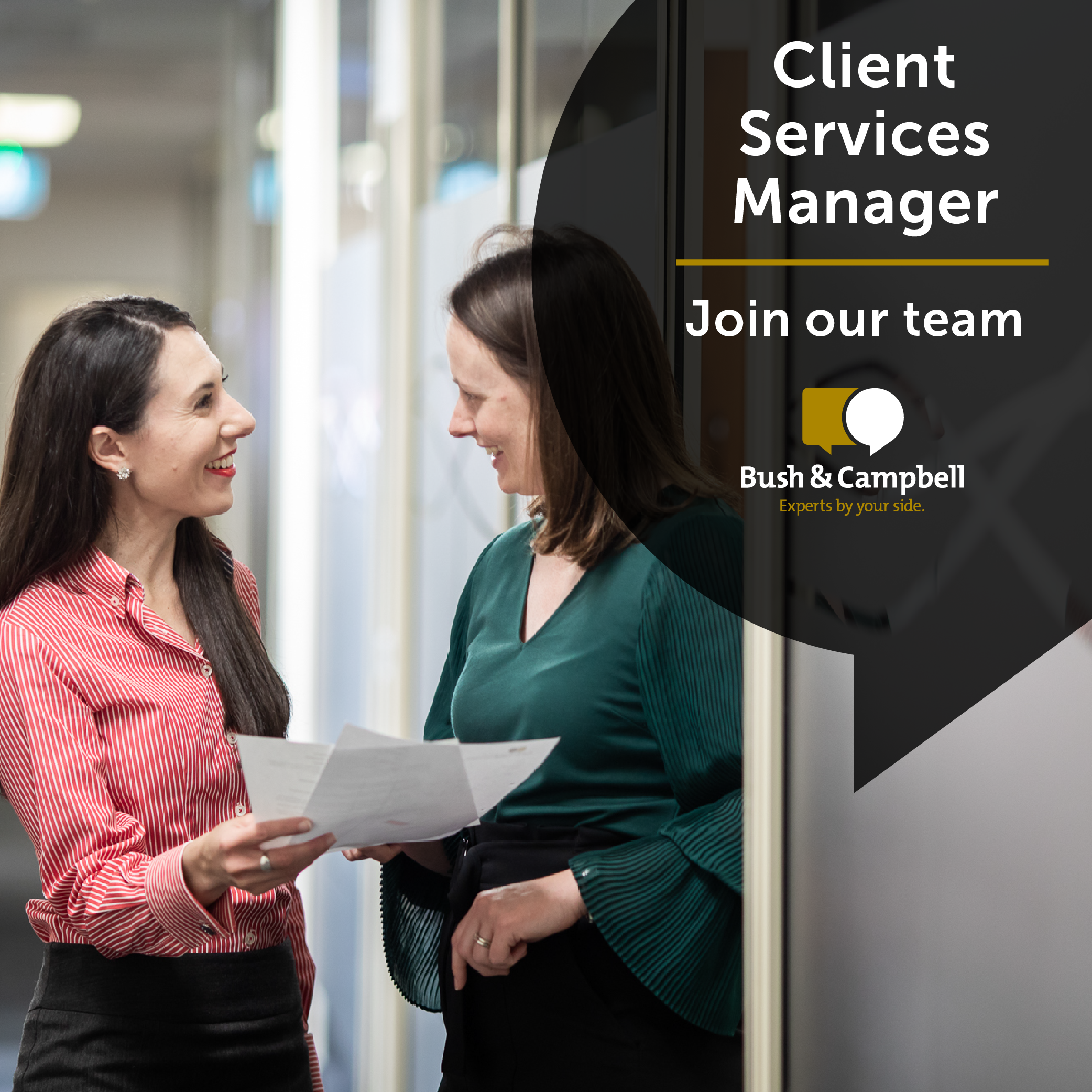Position Available: Client Services Manager - Tax &amp; Business Services