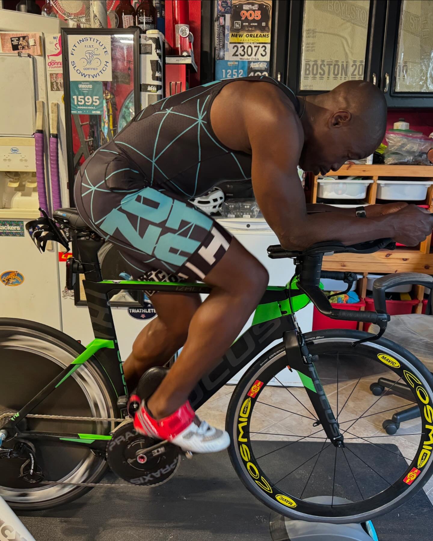 Todays #bikefit is all about Jeffers @ride_the_bike_1 who we recently did a new fit on since he got himself a new front end. He just had a great race at @ironmantri Gulf Coast with a 22.6mph avg &amp; even more impressive is he had a faster #run with