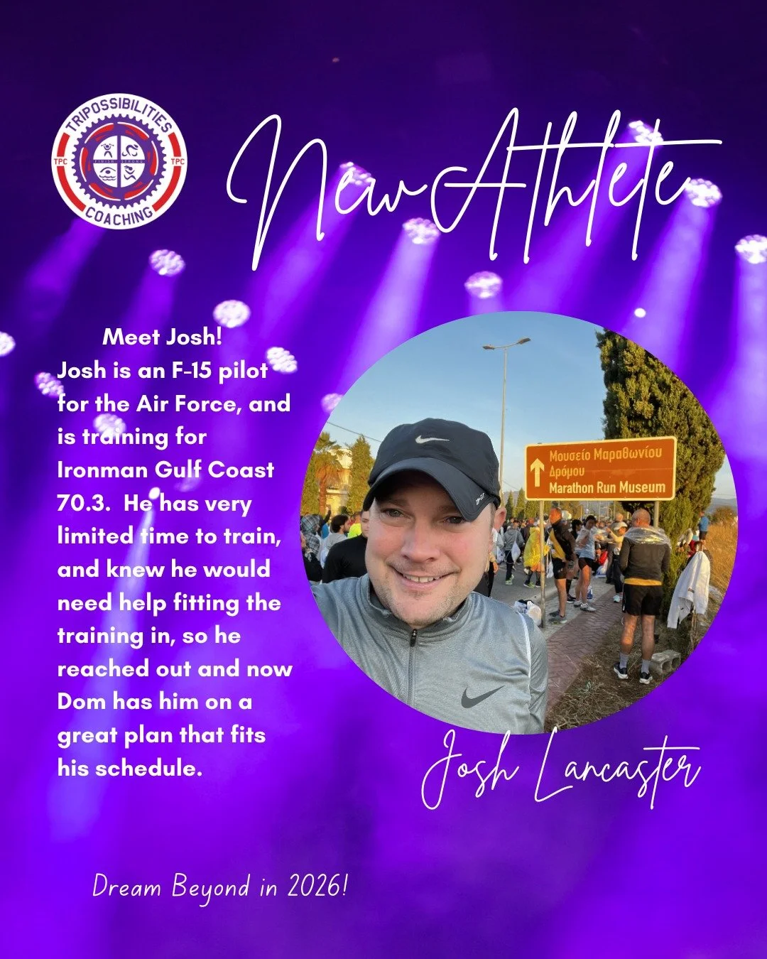 Help us give Josh a big ol' #purplepower welcome!