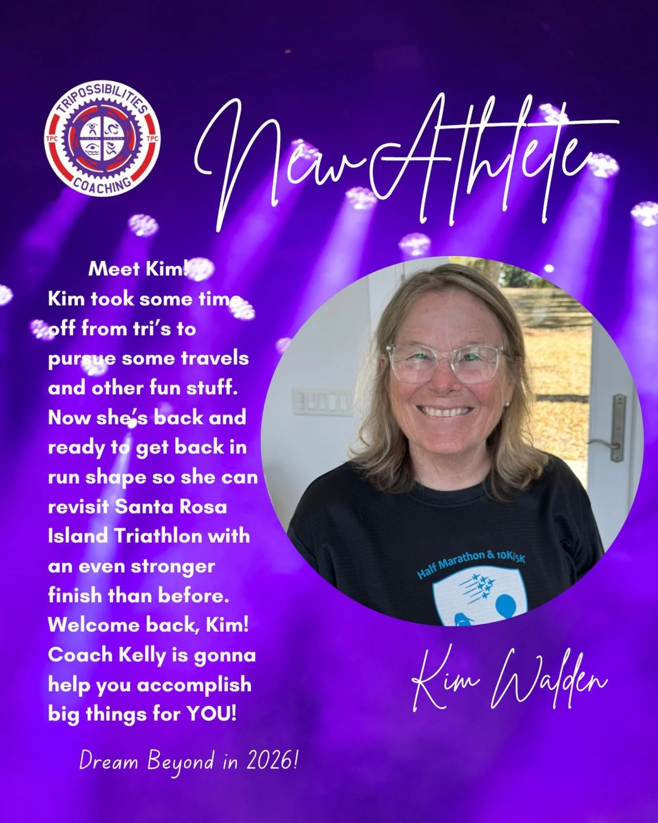 @kimcdw11 is baaaaa-aaack! 
She&rsquo;s ready to kick some a$$, and she and Coach Kelly and Kim are gonna do great things together!

#DreamBeyond
#purplepower
#tripossestrong