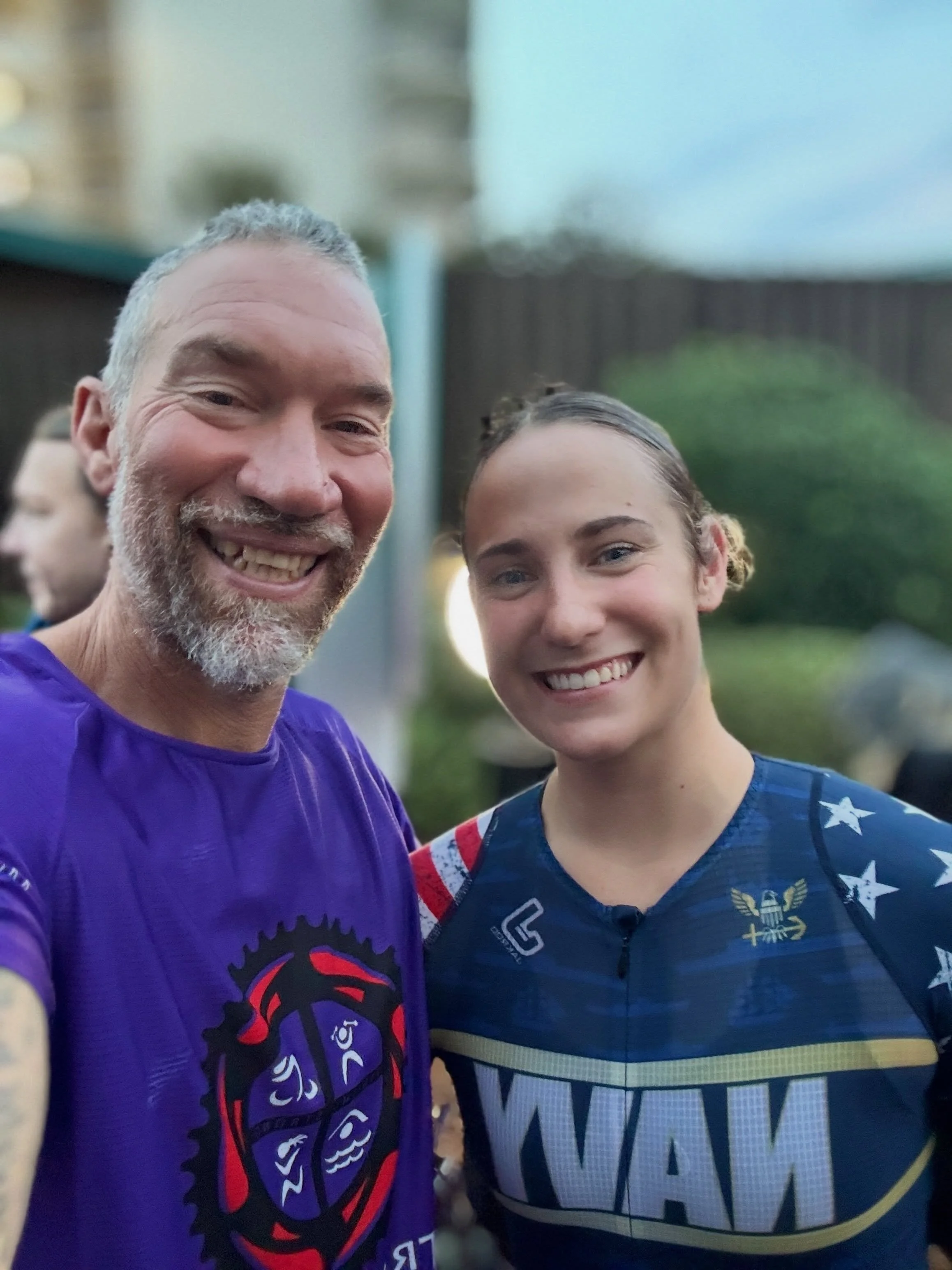 Ironman Gulf Coast has started. The team is ready to rock!
The swim has been shortened to 1000m but everything else is a go!

Good luck to ALL the racers!