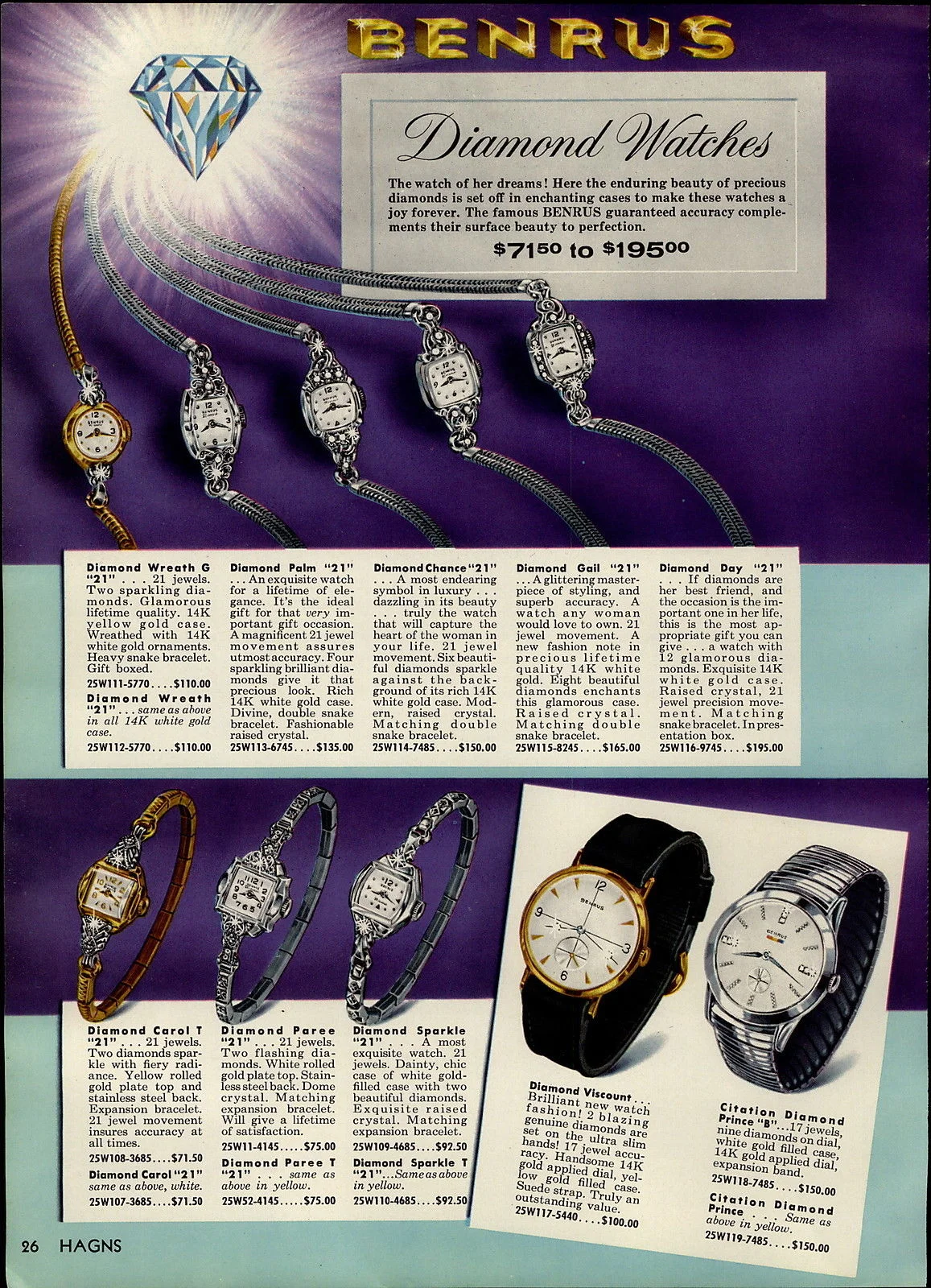 Vintage Benrus Watch Advertisements Buying On Time Vintage Watches