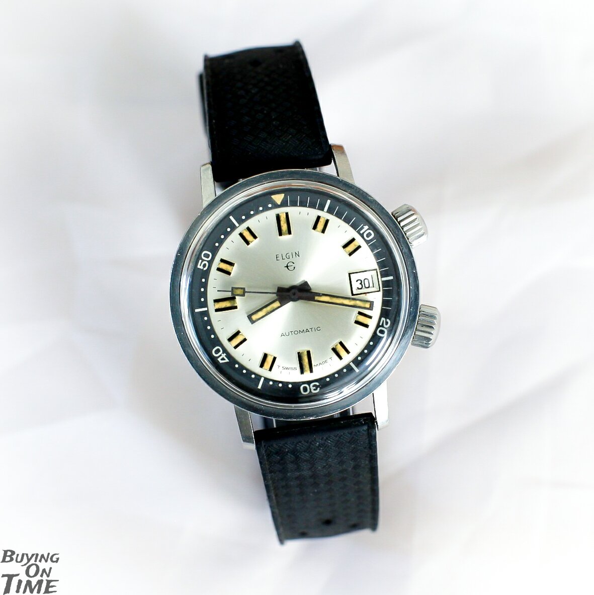 Elgin EPSA-case Super Compressor c.1968 — Buying On Time Vintage