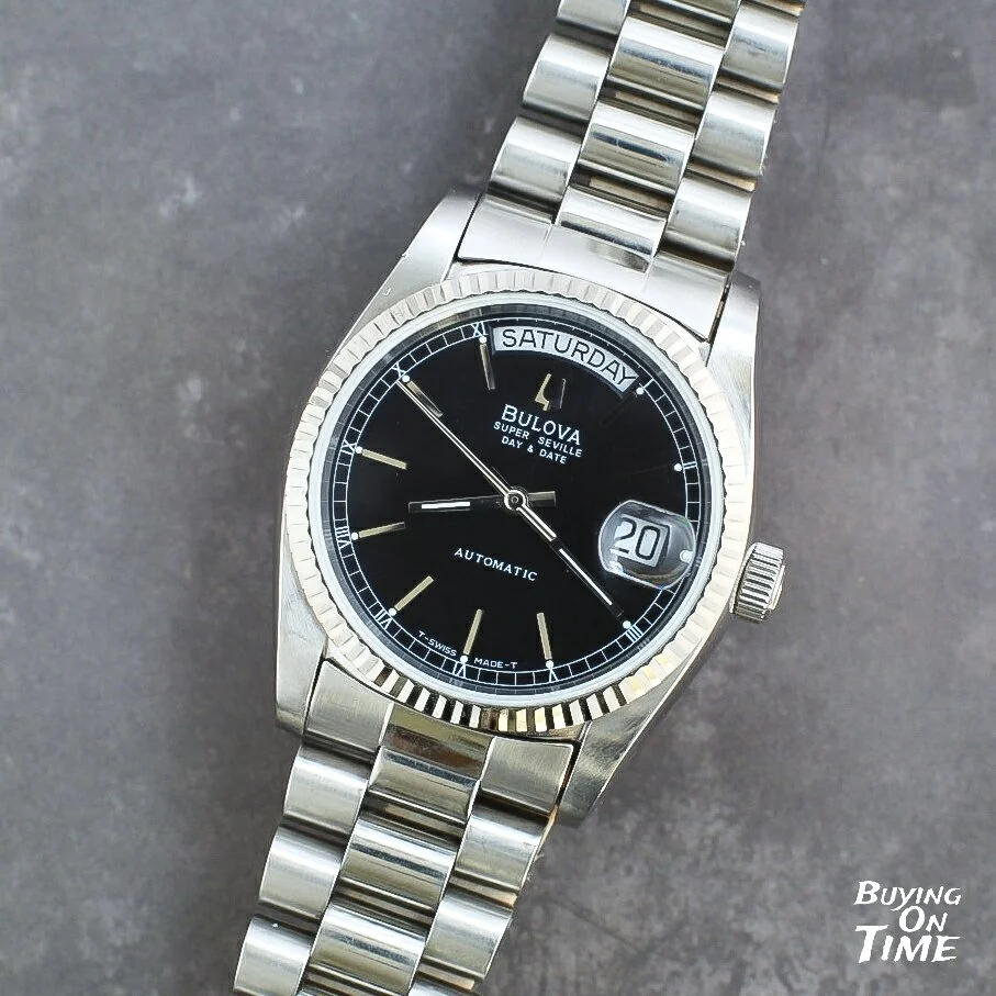 Bulova Super Seville Day & Date c.1982 — Buying On Time Bulova Super Seville Day & Date c.1982 — Buying On Time