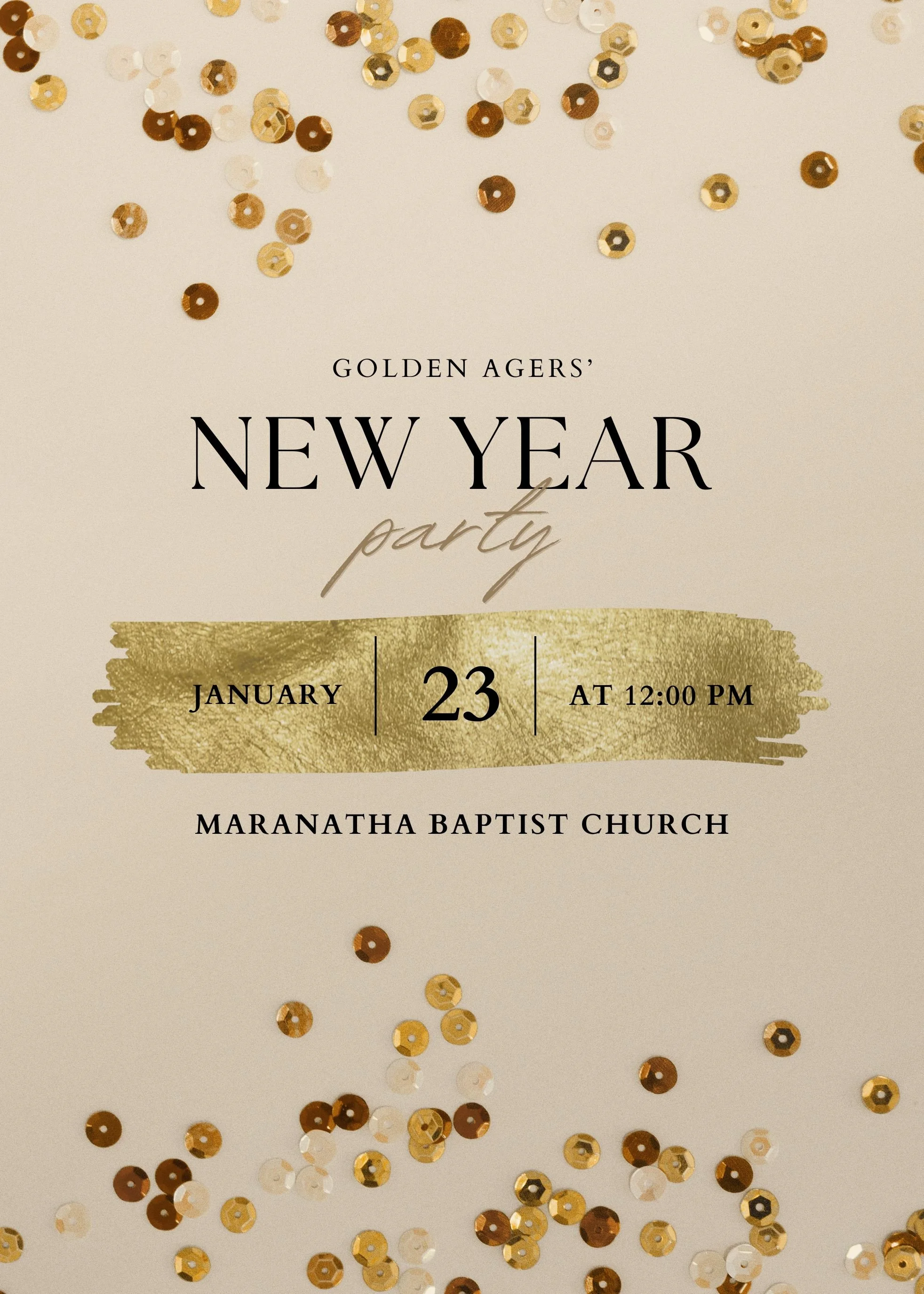 Golden Agers' New Year Party