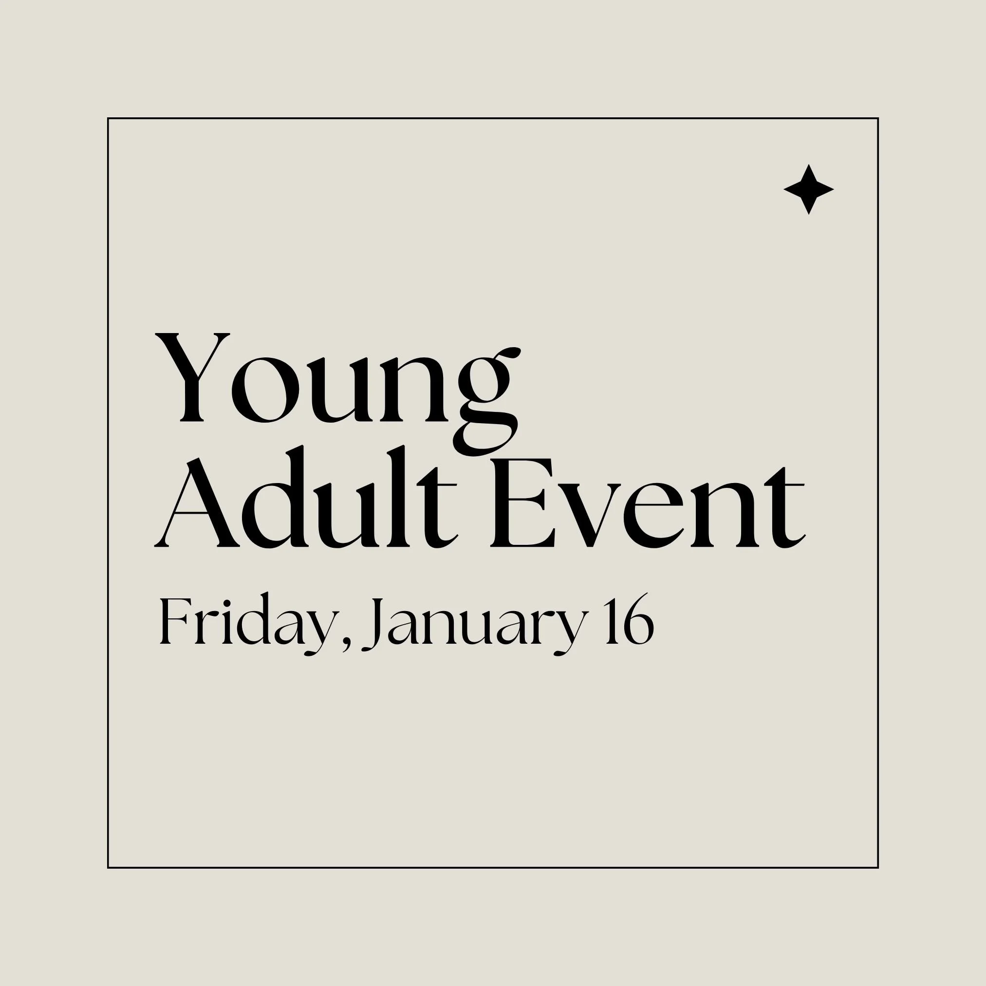 Young Adult Event