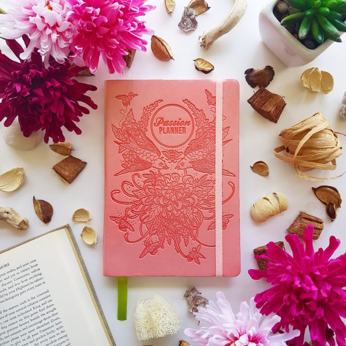 Undated Cosmic Rose Gold Planner by Passion Planner, $35.00