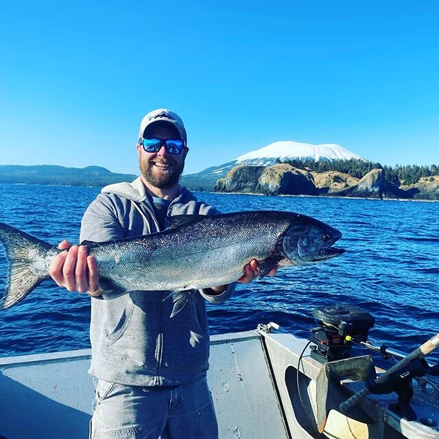 First King Salmon of 2020 today March 14th out with Matt and Lisa beautiful day.