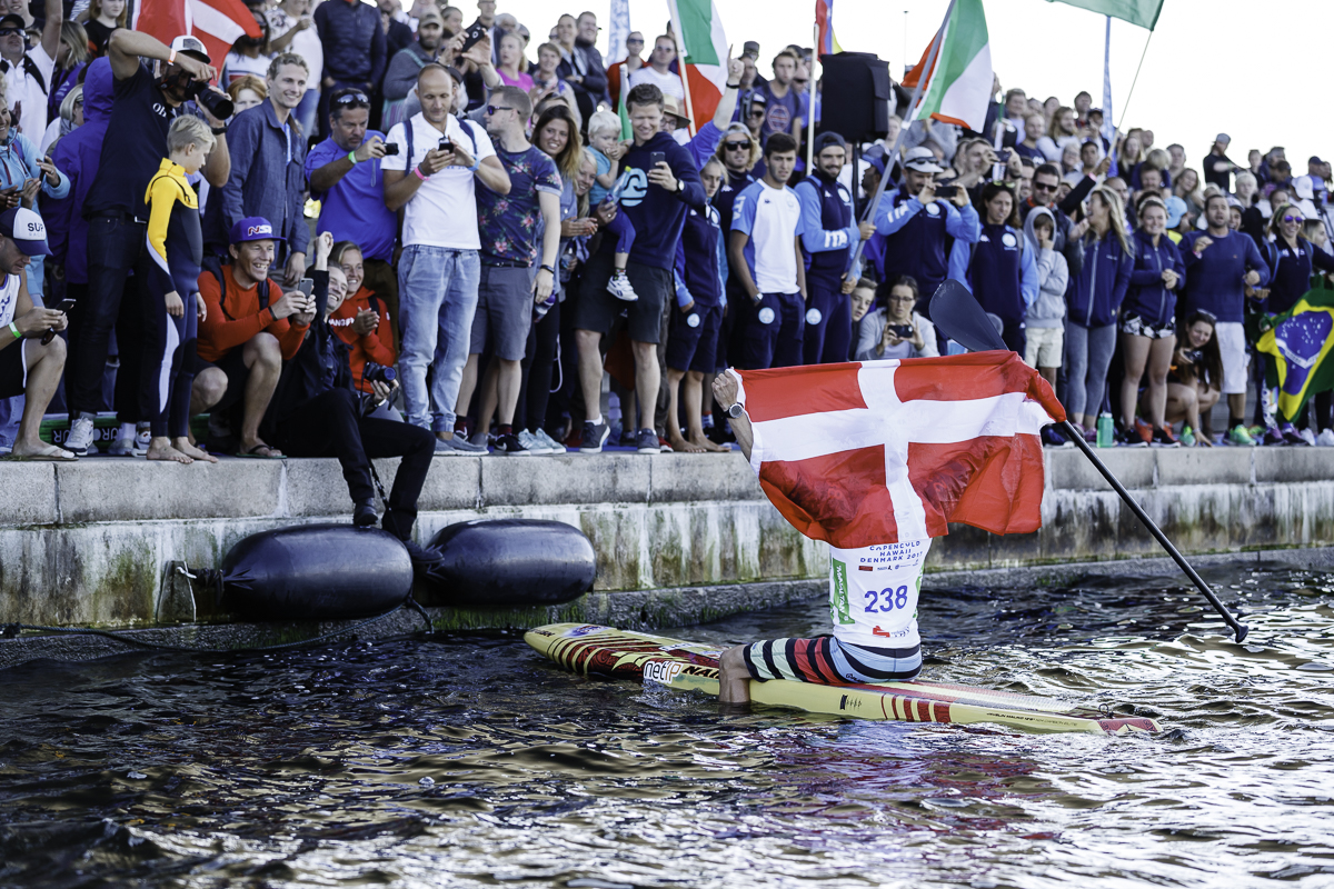 Endelig kunne Casper Steinfath strække armene mod himlen som afslutning på en fantastisk weekend i København. Foto: ISA / Ben Reed