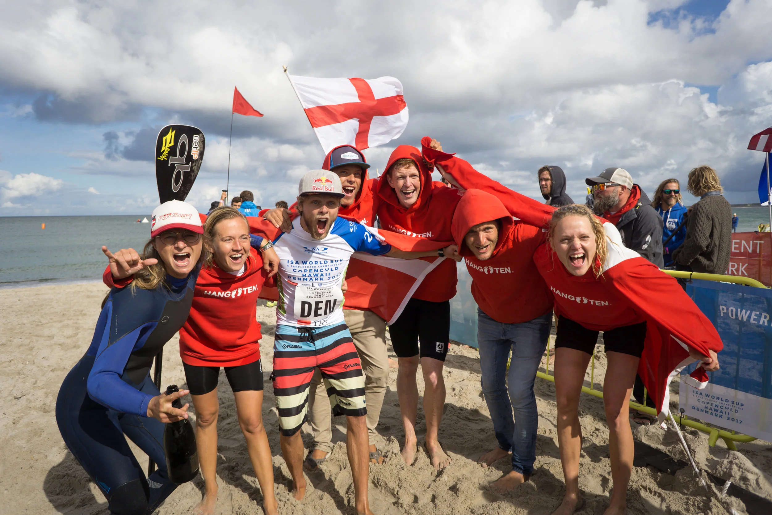The Danish team after surprisingly taking the 4th place. Photo: ISA / Sean Evans