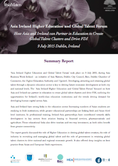 Summary Report: The Asia Ireland Higher Education and Global Talent Forum