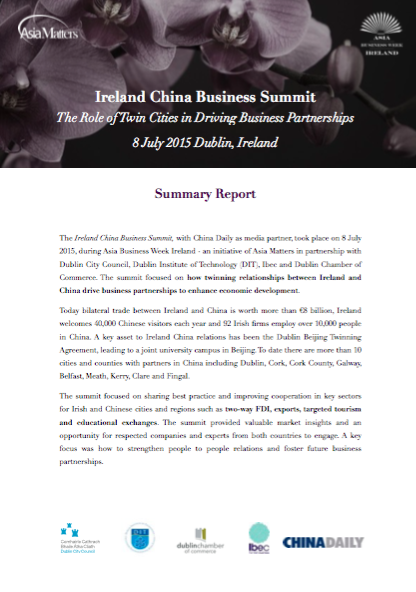 Summary Report: The Ireland China Business Summit