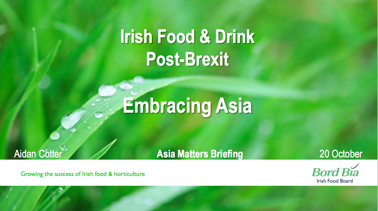 Embracing Asia: Irish Food & Drink Post-Brexit