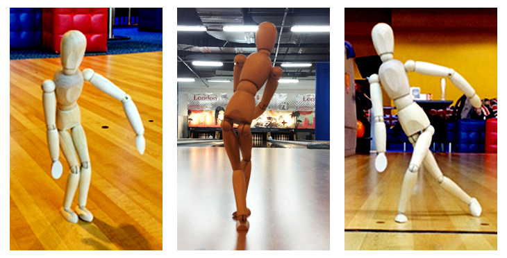A small artist’s mannequin can be used to demonstrate physical poses during training.