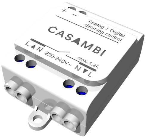 Casambi ha implementado iBeacons en todos sus módulos de control de luz.