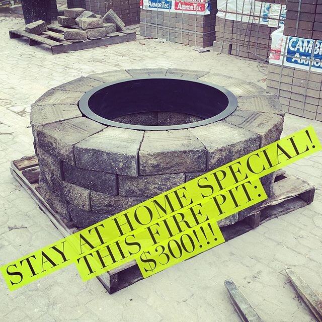 Super Deal!!! When it&rsquo;s gone... it&rsquo;s GONE!  phone:  631.732.1737  e-mail: stevensstone@gmail.com #stayhome #firepit #cambridgepavers #greatdeals