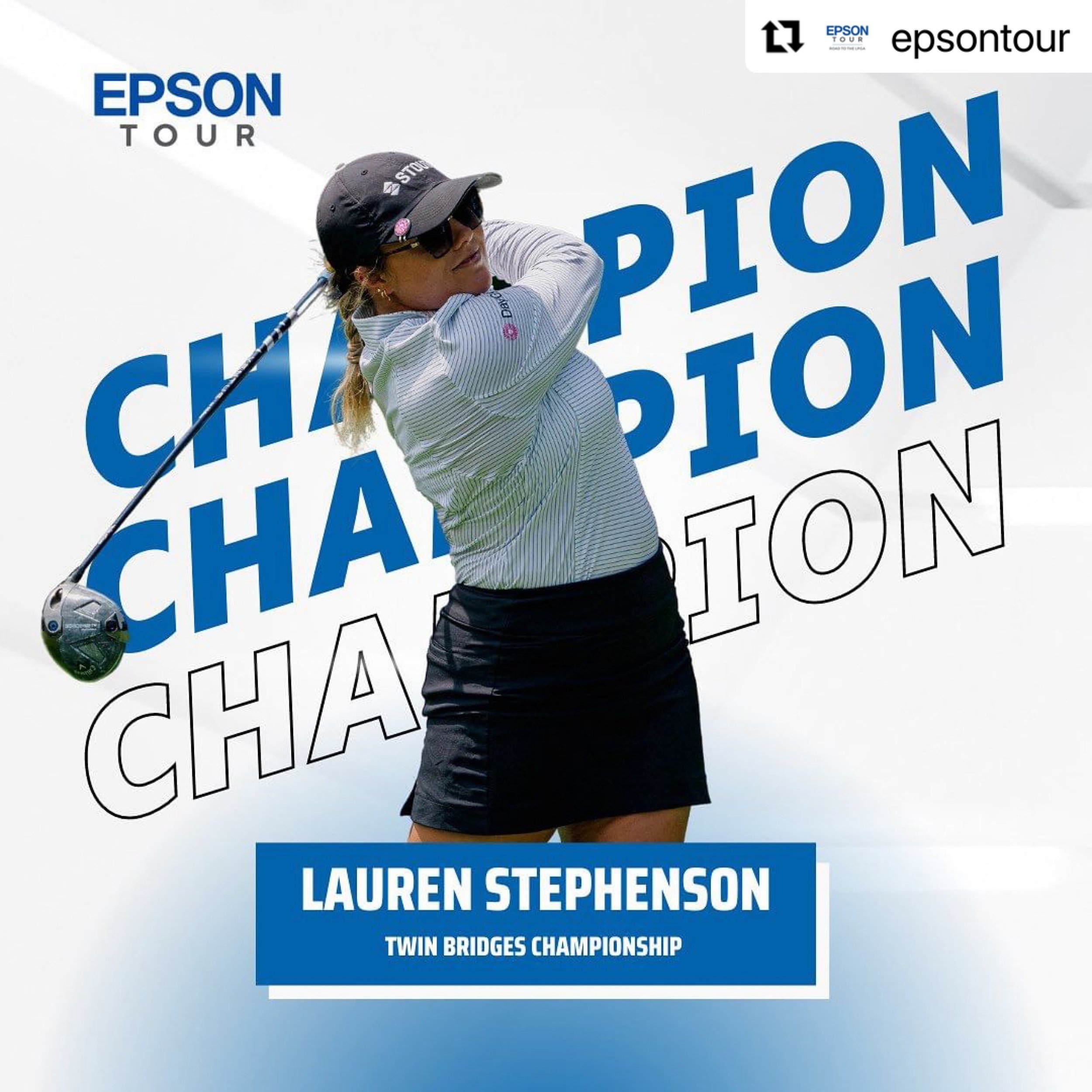 Congratulations to Lauren Stephenson for her win at the #TwinBridgesChamp today!! 🏆🔥
・・・
#Repost @epsontour